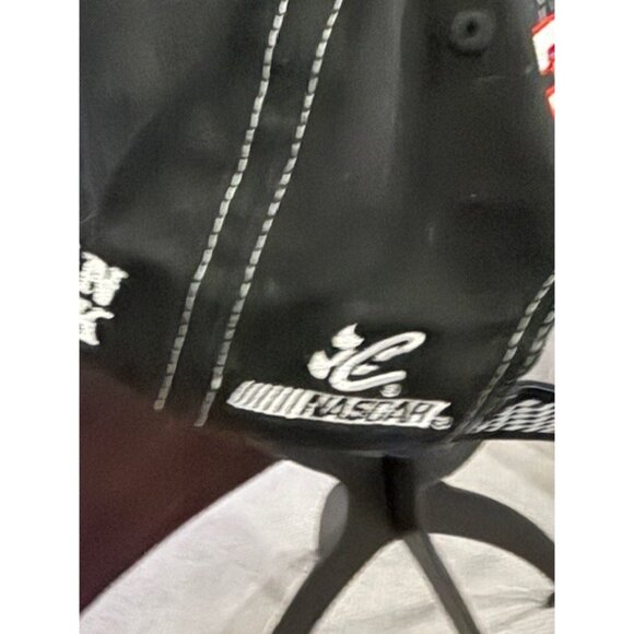 Vintage NASCAR Dale Earnhardt Johnny Cash Hat RCR 3 Black White Stitching Chase - Picture 6 of 9